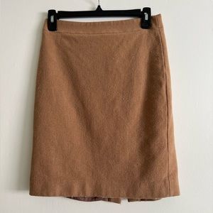 J. Crew camel wool pencil skirt